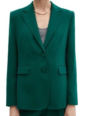 Mango Green Tailored Blazer (Iguana)